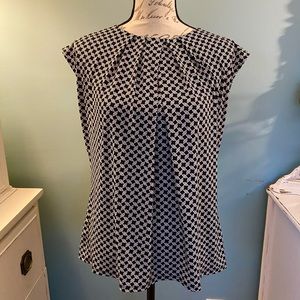 Liz Claiborne Cap Sleeve Top, Petite Large